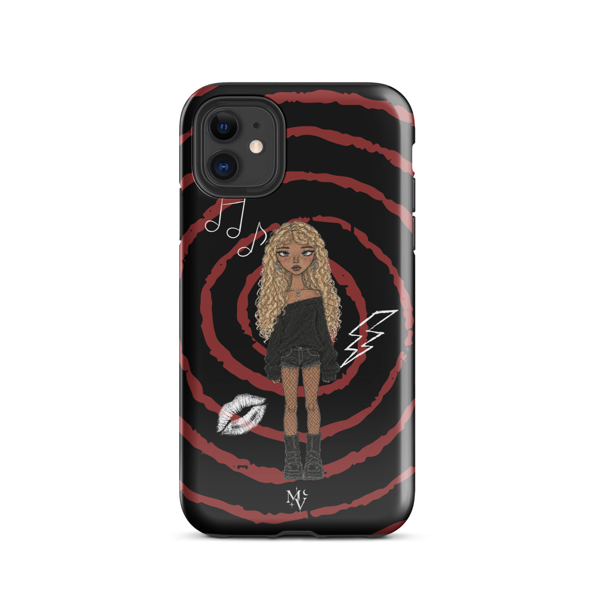 005 — Miss Fortune | Valley Girls Collection — Tough iPhone Case — hand-drawn iPhone case by Midnight Valley
