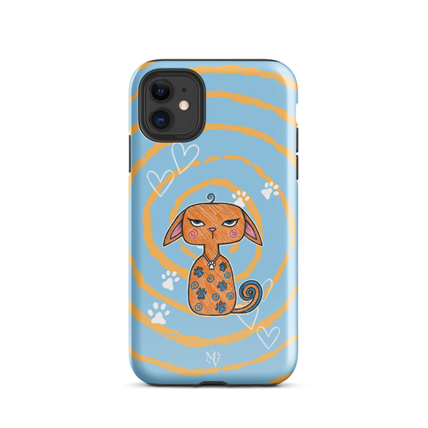 004C — Mewdy Blues | Valley Cats Collection — Tough iPhone Case