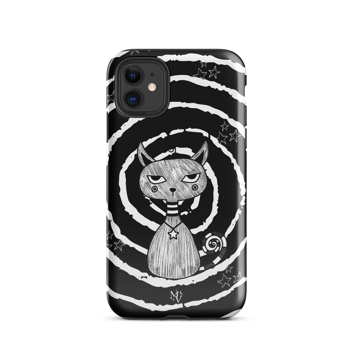 001C — Starcat | Valley Cats Collection — Tough iPhone Case — hand-drawn iPhone case by Midnight Valley